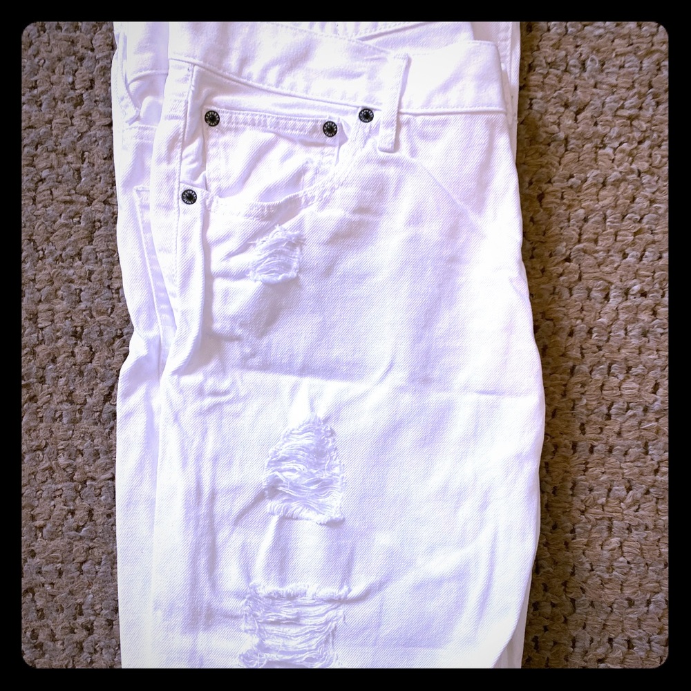 Express distressed slim fit jeans